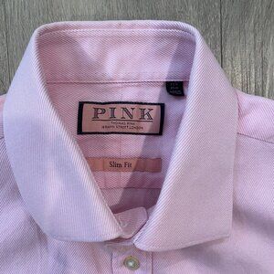 Thomas Pink Men's Dress Shirt, Slim Fit (15.5)